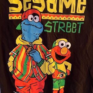 Sesame Street T Shirt Elmo Cookie Monster Streetwear Style Sz M